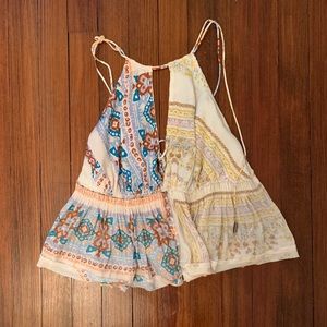 NWT Free People Bellini Patchwork Tank